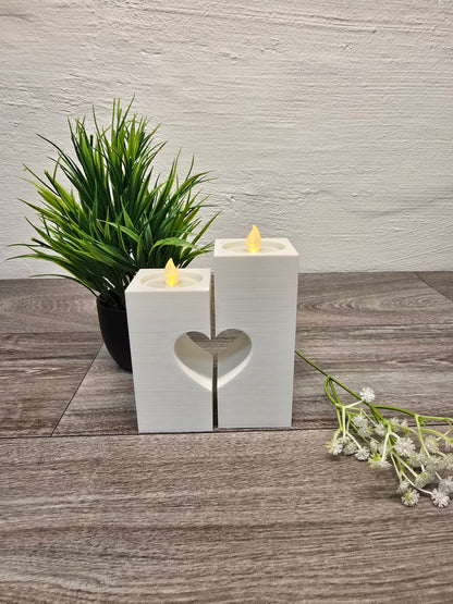 Teelicht Duo mit Herz