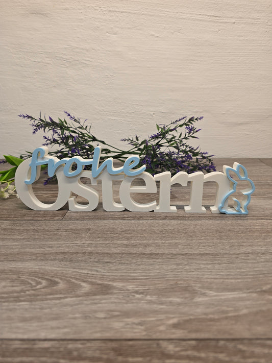 Frohe Ostern Schriftzug