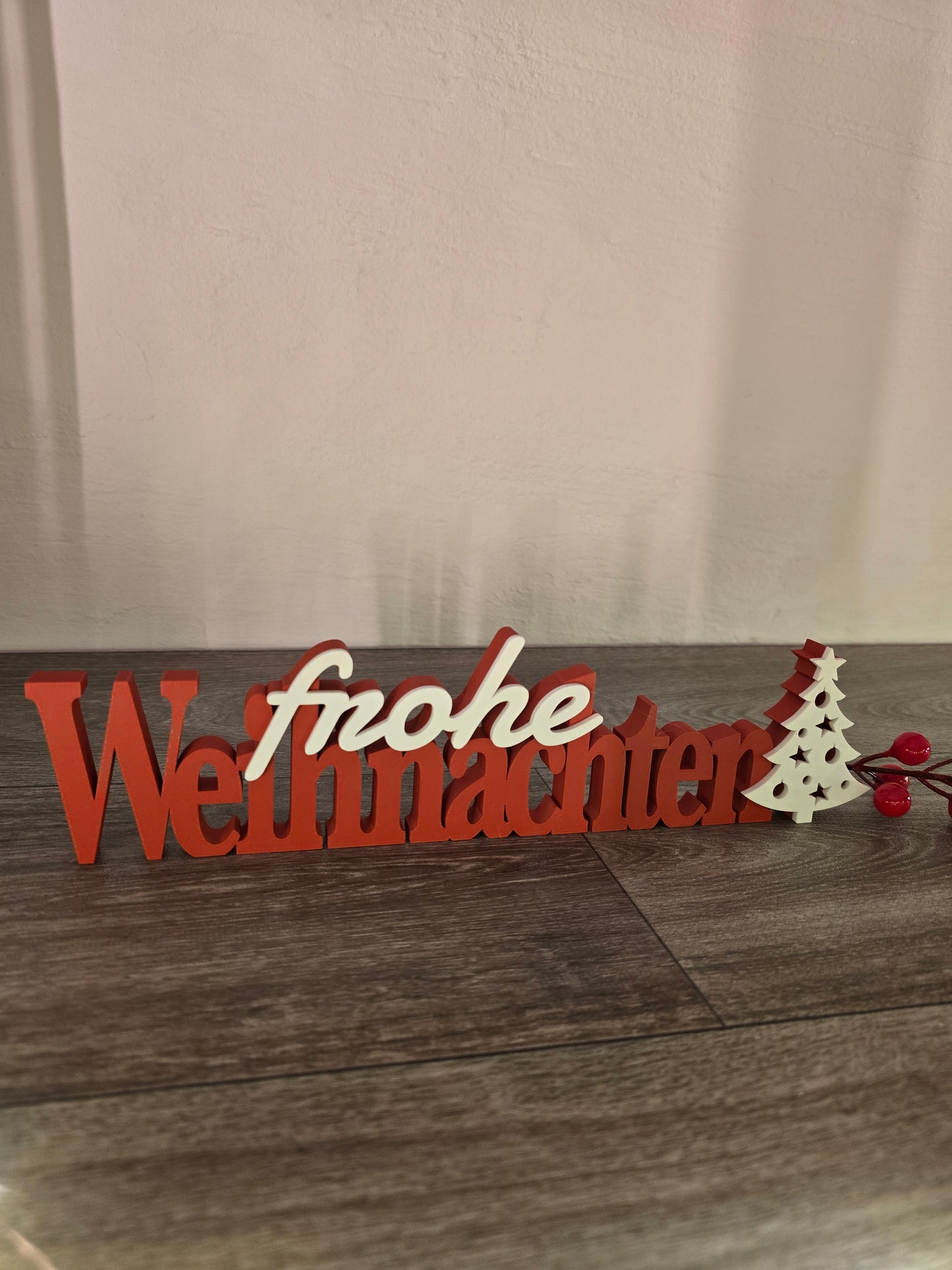 Frohe Weihnachten Schriftzug