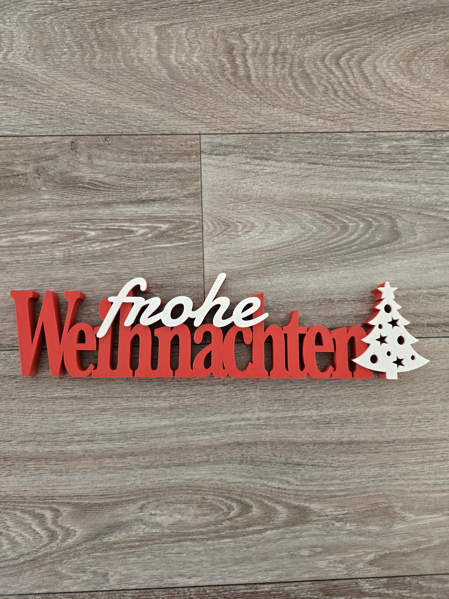 Frohe Weihnachten Schriftzug