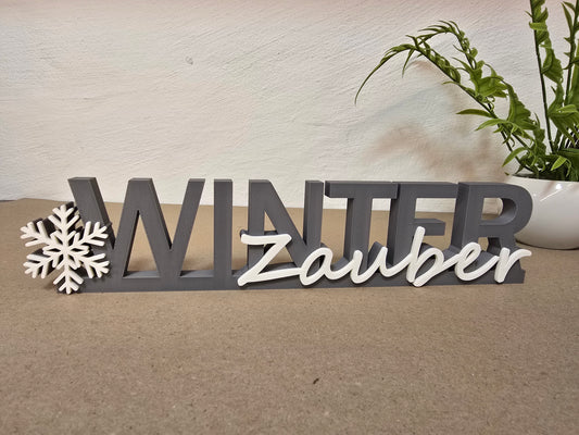 Winter Zauber Schriftzug